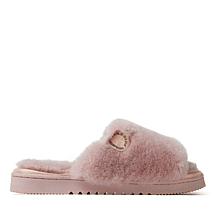 Fireside by Dearfoams Women's Cairns Shearling Slide Slipper