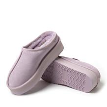 Fireside by Dearfoams Women's Genuine Shearling Platform Clog