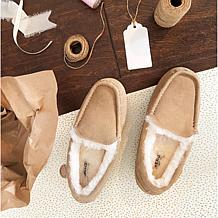 Fireside By Dearfoams Women's Mel Genuine Shearling Moccasin Slipper