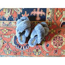 Fireside By Dearfoams Women's New Castle Shearling Slide Slippers