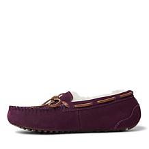 Fireside By Dearfoams Women's Victoria Shearling Moccasin Slippers