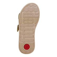 FitFlop® F-Mode Buckle Shimmerlux Flatform Slides