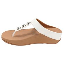 FitFlop Fino Mirror Metallic Leather Toe-Post Sandal