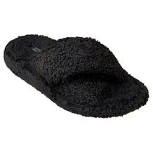 FitFlop iQushion D-Luxe Padded Teddy Cross Slides