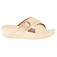 FitFlop® Lulu Crystal Buckle Leather X-Band Sandal