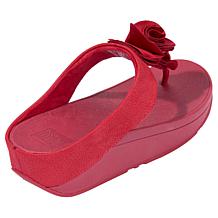 FitFlop Lulu Florrie Leather Toe-Post Sandal