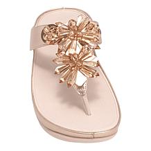 FitFlop Rumba Starburst Bead Metallic Toe-Post Sandal
