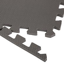 Fleming Supply 6-Pack of Foam Floor Tiles/Yoga Mat Black
