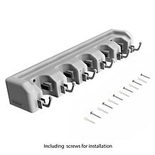 Fleming Supply Wall Mounted Shovel, Rake and Tool Holder with Hooks