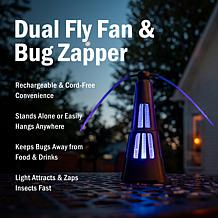 Flipo 2-in-1 Fly Fan with Bug Zapper