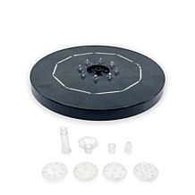 Flipo Set of 2 Solar Water Fountains with Red, Green, Blue Lights 