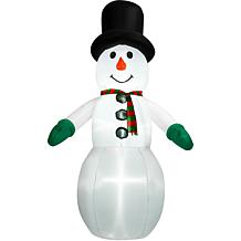 Fraser Hill Farm 10-Ft. Pre-Lit Inflatable Snowman