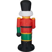 Fraser Hill Farm 10' Traditional Nutcracker Inflatable w Lights & Bag