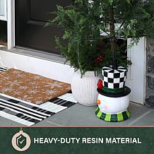 Fraser Hill Farm 14.5-in. Happy Snowman Christmas Tree Base for Art...