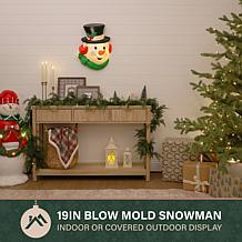Fraser Hill Farm 19-in. Snowman Blow Mold Wall Decoration or Tree T...