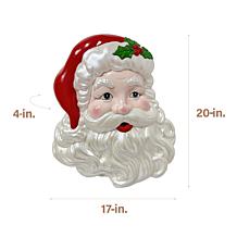 Fraser Hill Farm 20-in. Santa Claus Blow Mold Wall Decoration or Tr...