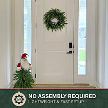 Fraser Hill Farm 24-in. Real Feel Cedar Pre-Lit Artificial Christma...