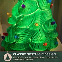 Fraser Hill Farm 25-in. Vintage Christmas Tree Blow Mold with Multi...