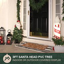 Fraser Hill Farm 3-Ft. Pre-Lit Artificial Christmas Tree with Santa...