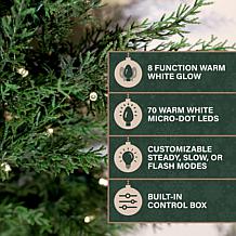 Fraser Hill Farm 3-Ft. Real Feel Cedar Pre-Lit Artificial Christmas...