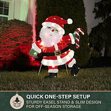 Fraser Hill Farm 32-in. Light-Up LED Santa Claus Christmas Decorati...