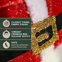 Fraser Hill Farm 32-in. Light-Up LED Santa Claus Christmas Decorati...