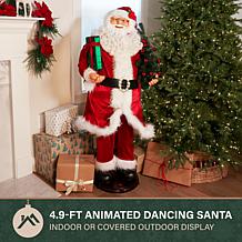 Fraser Hill Farm 4.9-Ft. Traditional Animated Musical Dancing Santa...