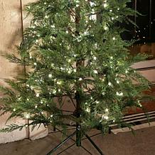 Fraser Hill Farm 5-Ft. Alpine Cedar Pre-Lit Artificial Christmas Tr...