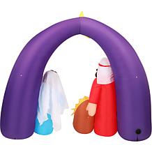 Fraser Hill Farm 7 Ft. Pre-Lit Inflatable Nativity Scene
