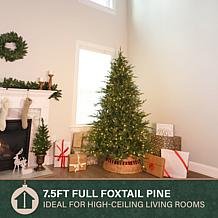 Fraser Hill Farm 7.5-Ft. Foxtail Pine Pre-Lit Artificial Christmas ...