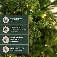Fraser Hill Farm 7.5-Ft. Heritage Pine Pre-Lit Artificial Christmas...