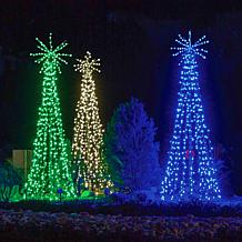 Fraser Hill Farm 9 Ft. Tree with Starburst Topper and White Lights