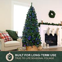 Fraser Hill Farm Evergreen Classic 6.5-Ft. Slim Artificial Christma...