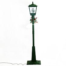 Fraser Hill Farm Let It Snow 71" Street Lamp w/ Tree & Signs Décor