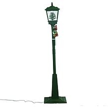 Fraser Hill Farm Let It Snow 71" Street Lamp w/ Tree & Signs Décor