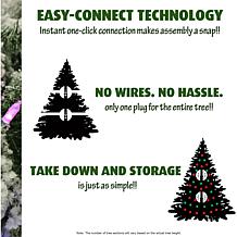 Fraser Hill Farms 9' Flocked Snowy Pine Tree - Multicolor