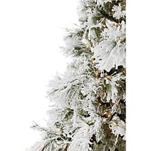 Fraser Hill Farms 9' Flocked Snowy Pine Tree - Smart Lights