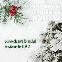 Fraser Hill Farms 9' Flocked Snowy Pine Tree - Smart Lights
