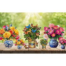 Fresh Cut Paper Set of 6 Classic & Mini Floral Bouquet Pop-up Cards