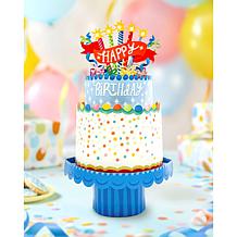 Freshcut Paper Classic Birthday Pop-Up Greeting, Card and Envelope 3pk