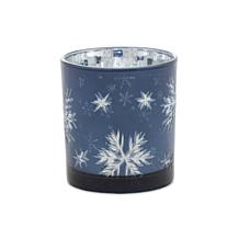 Frosted Votive Candle Holders with Snowflake Design - 3-piece Set
