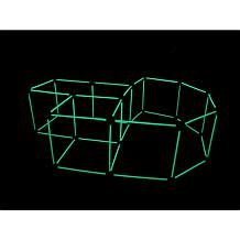 Funphix 77-Pc Fort Building Kit with Glow in the Dark Sticks