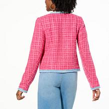 G by Giuliana Black Label Cropped Tweed Jacket