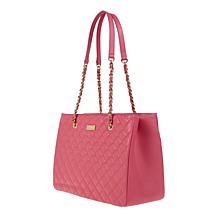 G by Giuliana Black Label Diamond Quilted Leather Tote