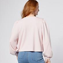G by Giuliana Black Label Embroidered Knit Cardigan