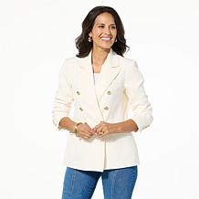 G by Giuliana Black Label Papa DePandi Collab Double-Breasted Blazer