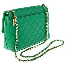 G by Giuliana Black Label Quilted Lamb Leather Crossbody