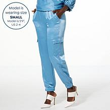 G by Giuliana Black Label Satin Jogger