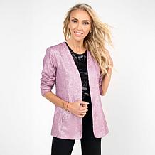 G by Giuliana Black Label Sequin Knit Cardigan