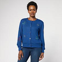 DG2 by Diane Gilman Soft Ease Embellished Cardigan | HSN